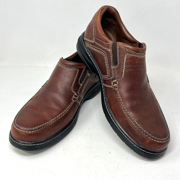 Johnston & Murphy Colvard Moc Toe Venetian 10.5 Shoes Leather Loafers 25-1073 - Picture 4 of 13